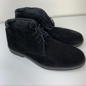 GBX Men's Desert Chukka Boot black 12M suede leather dark academia grunge